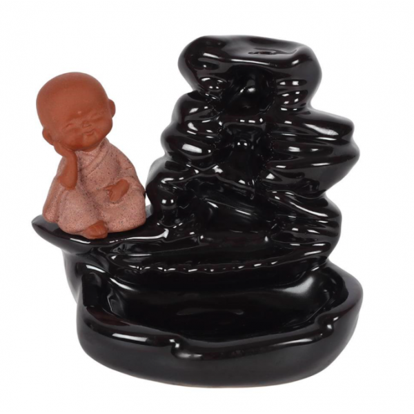 Incense Cone Holder BACKFLOW Buddha Waterfall 